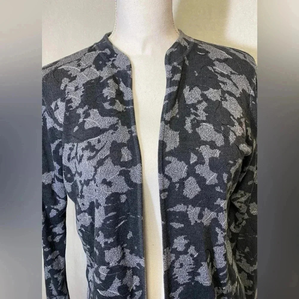 Sigrid Olsen 100% Silk Cardigan women’s size S - Picture 2 of 11